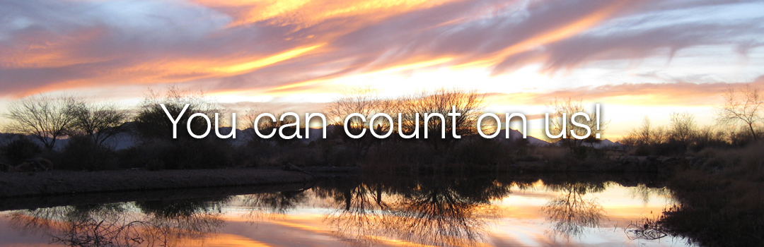 You can count on us!